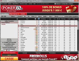 logiciel poker83 lobby poker83