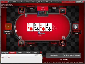 table du site poker83 table poker83